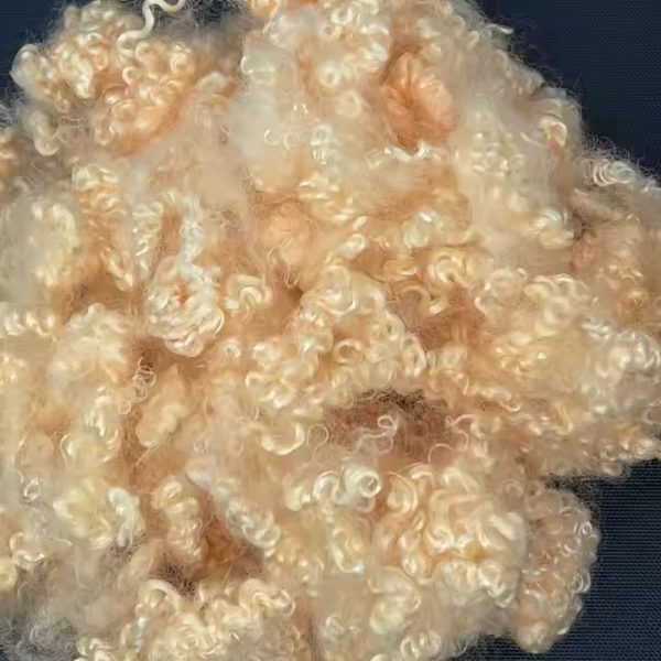 Orange Color Polyester Staple Fiber Knitted doll fiber stuffing Fibre Manufacturer - 图片 2