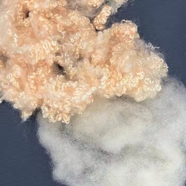 Orange Color Polyester Staple Fiber Knitted doll fiber stuffing Fibre Manufacturer - 图片 4