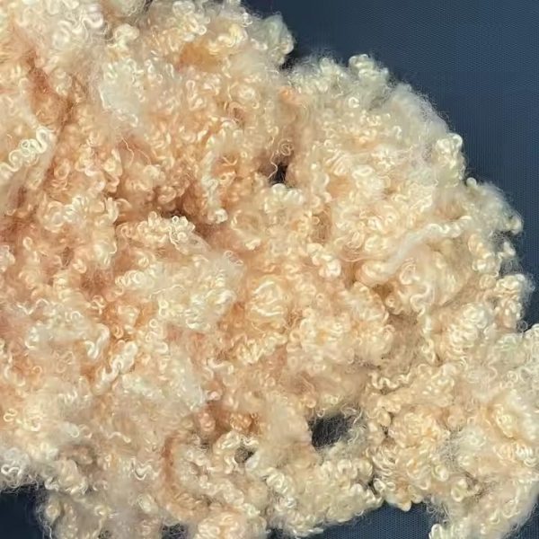 Orange Color Polyester Staple Fiber Knitted doll fiber stuffing Fibre Manufacturer - 图片 5